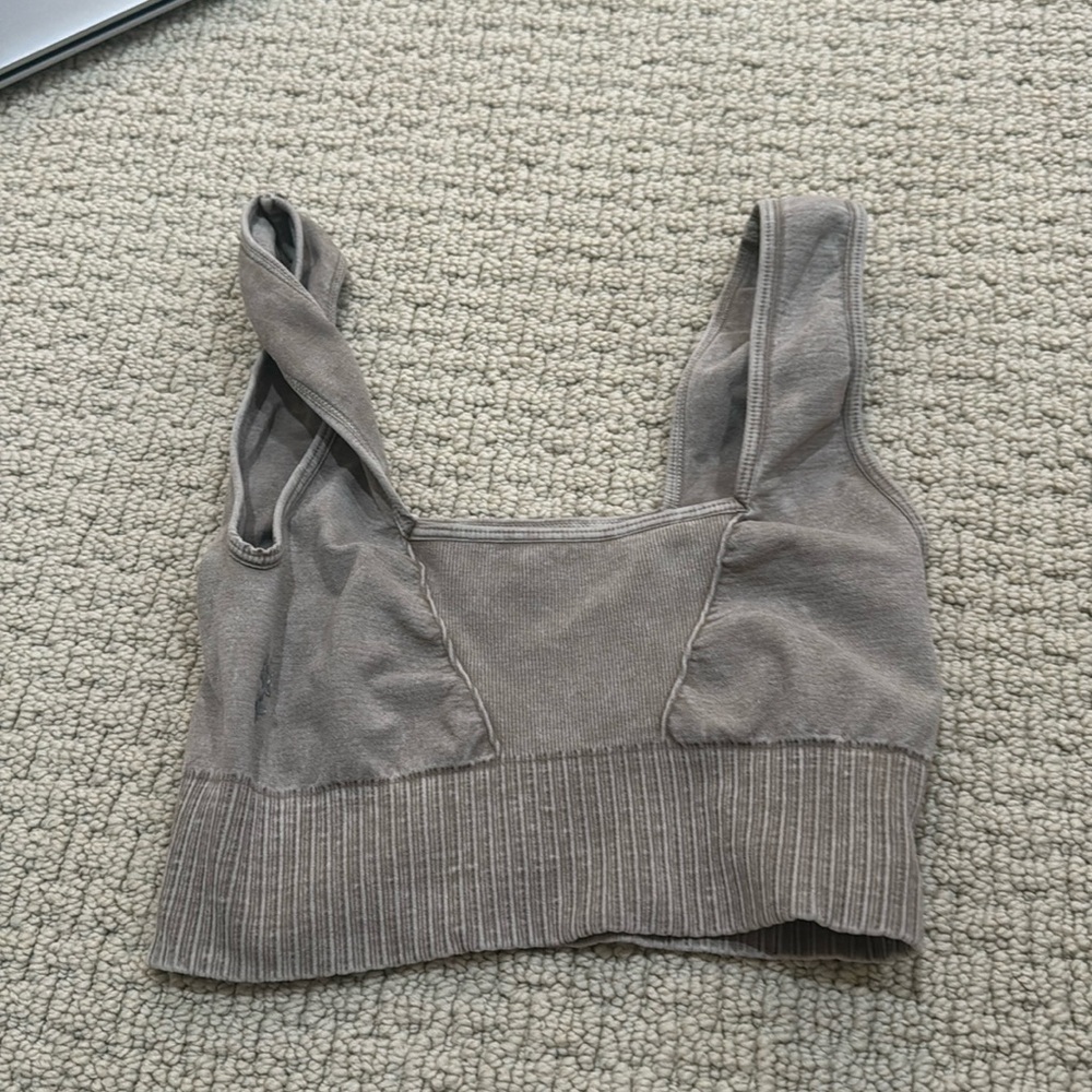 free people good karma square neck bra